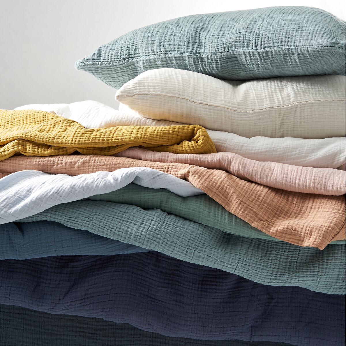 Yafa 100% Organic Cotton Muslin 200 Thread Count Fitted Sheet – image 3