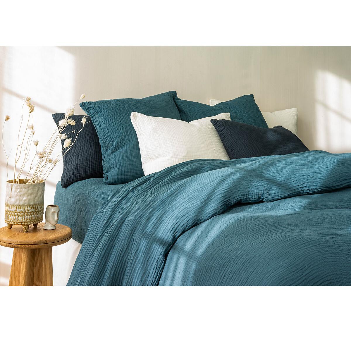 Yafa 100% Organic Cotton Muslin 200 Thread Count Fitted Sheet – image 4