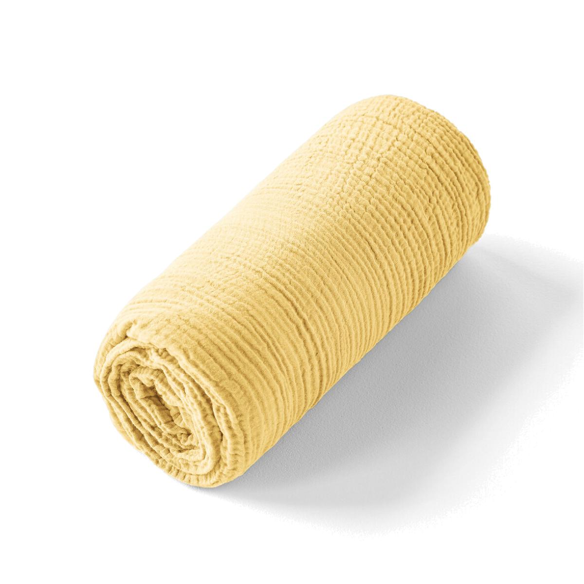 Yafa 100% Organic Cotton Muslin 200 Thread Count Fitted Sheet – image 1