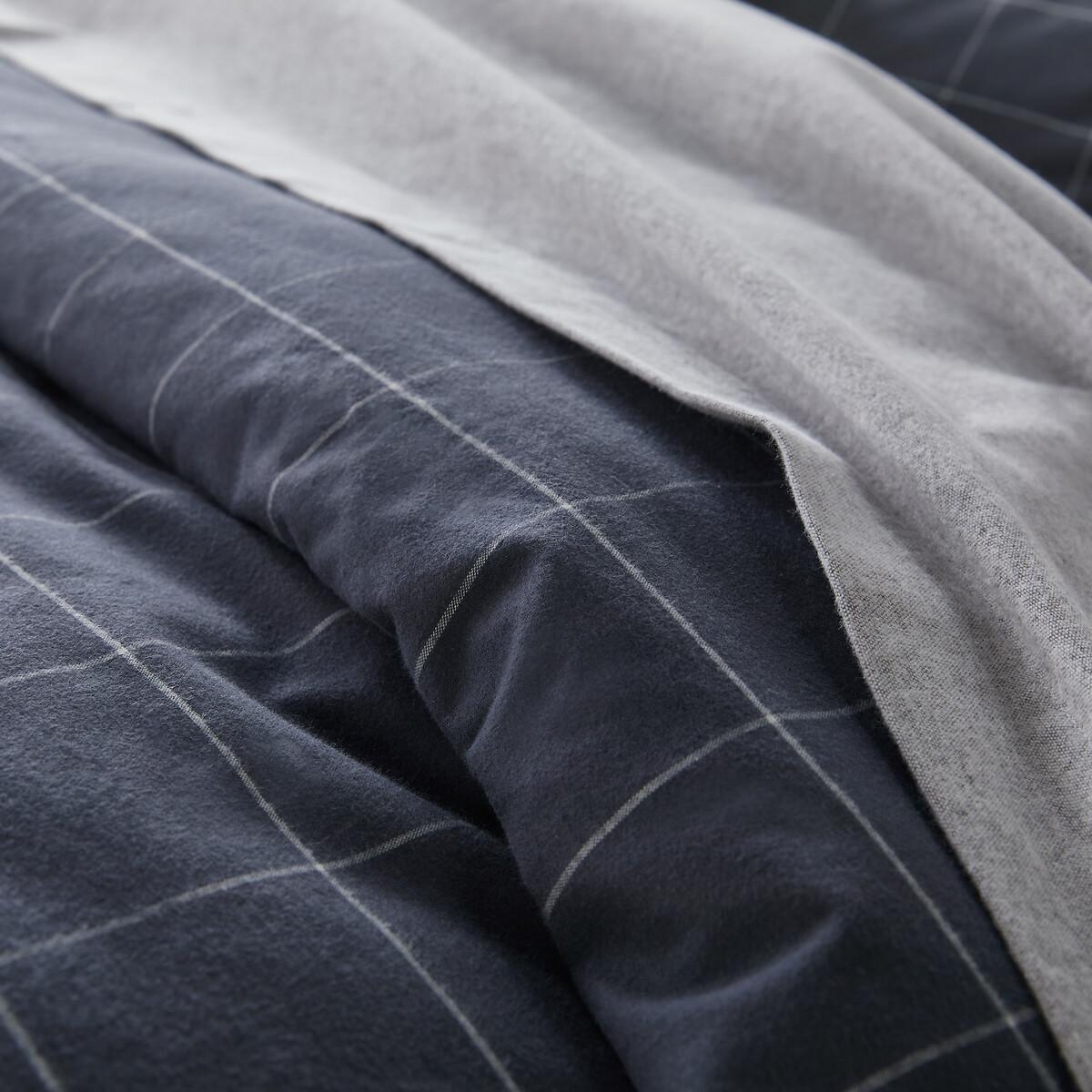Charlie Checked 100% Cotton Flannel Flat Sheet – image 4