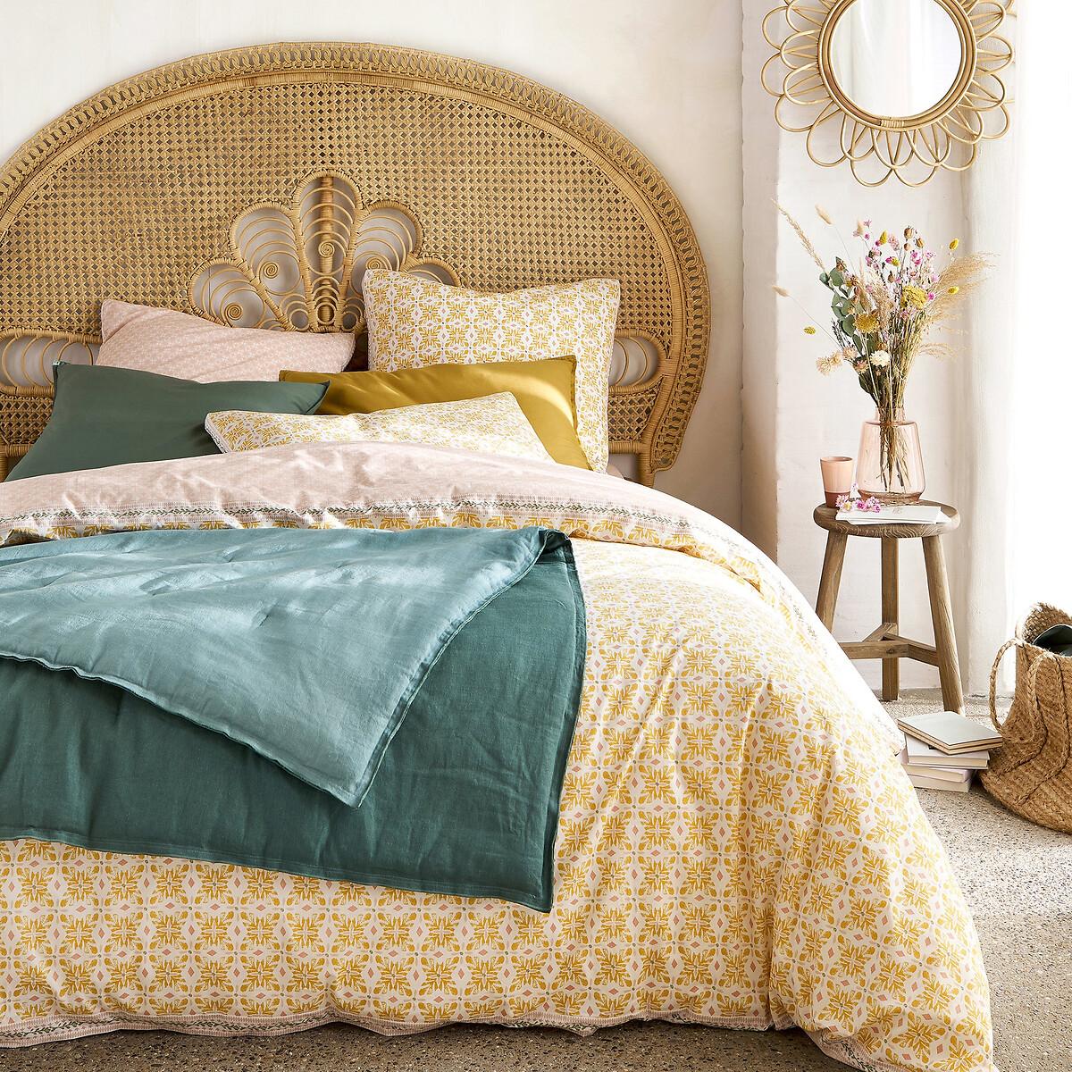 Gardenia Geometric Floral 100% Cotton Fitted Sheet – image 3