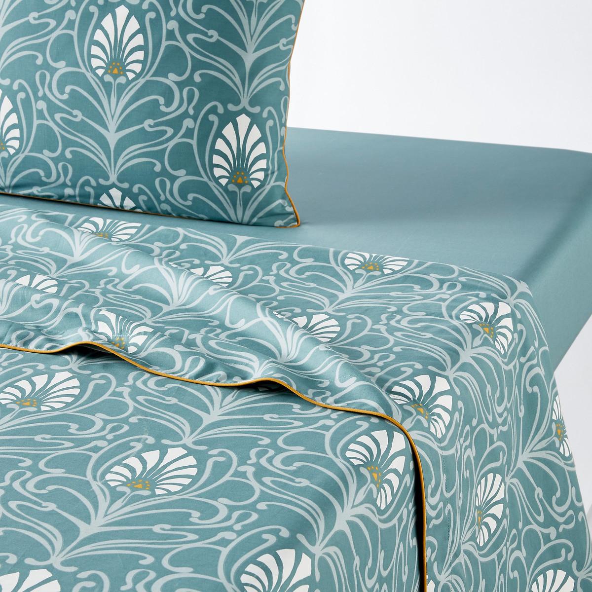 Poetic Cottage Floral 100% Cotton Percale 200 Thread Count Flat Sheet – image 1