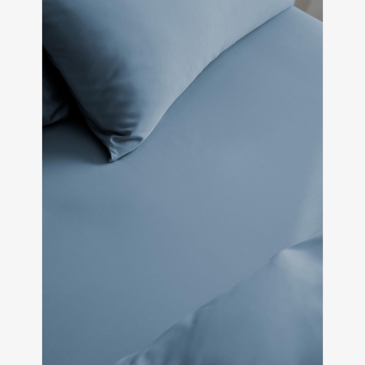 M&S Collection Ultimate Multi-Depth Fitted Sheet - 5FT - Denim, Denim,Soft Blue,Clay,Neutral,White,Forest Green,Light Taupe,Dusky Pink,Charcoal,Dark Almond,Chambray,Sage,Silver Grey – image 1