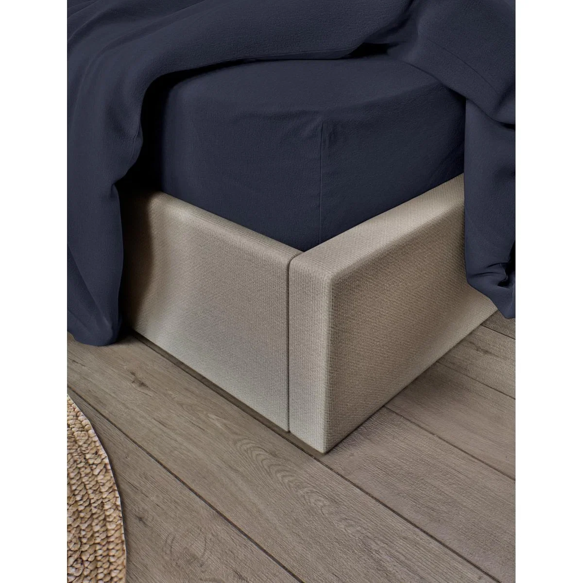 M&S Collection Pure Brushed Cotton Deep Fitted Sheet - 5FT - Charcoal, Biscuit,Duck Egg,Camel,Petrol,Charcoal,Cranberry,Clay,Grey Marl,Dusty Green – image 4