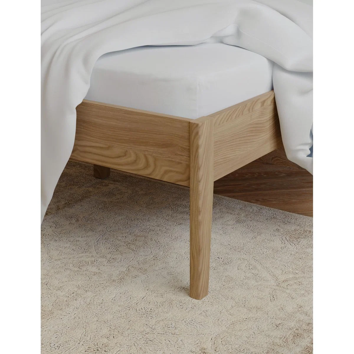 M&S Egyptian Cotton 230 Thread Count Fitted Sheet - SGL - Medium Grey, Khaki,Mink,Midnight Navy,Cream,Silver Grey,Light Duck Egg,Light Wedgewood,Antique Gold,Dusted Pink,Medium Grey – image 2
