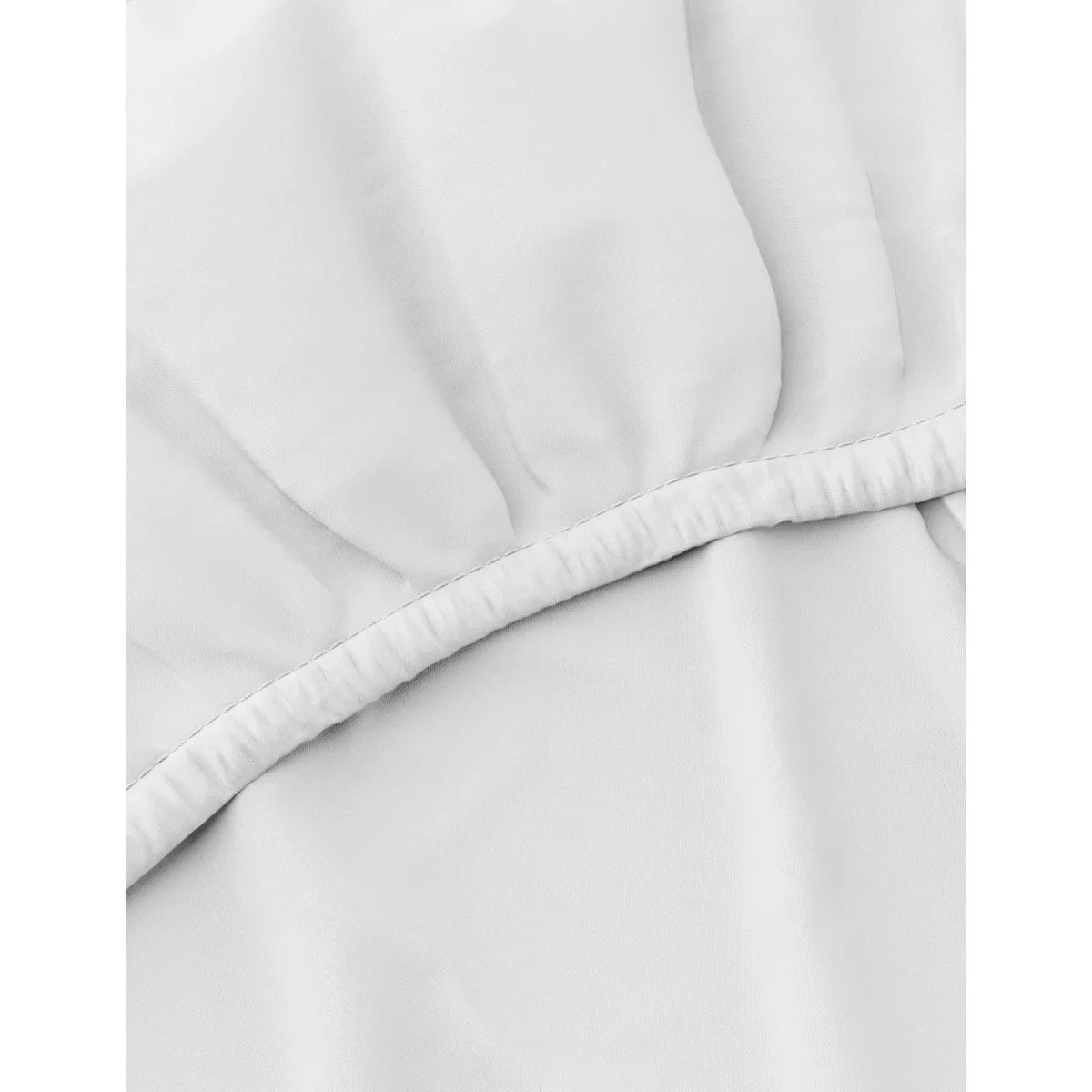 M&S Egyptian Cotton 230 Thread Count Fitted Sheet - SGL - Medium Grey, Khaki,Mink,Midnight Navy,Cream,Silver Grey,Light Duck Egg,Light Wedgewood,Antique Gold,Dusted Pink,Medium Grey – image 3