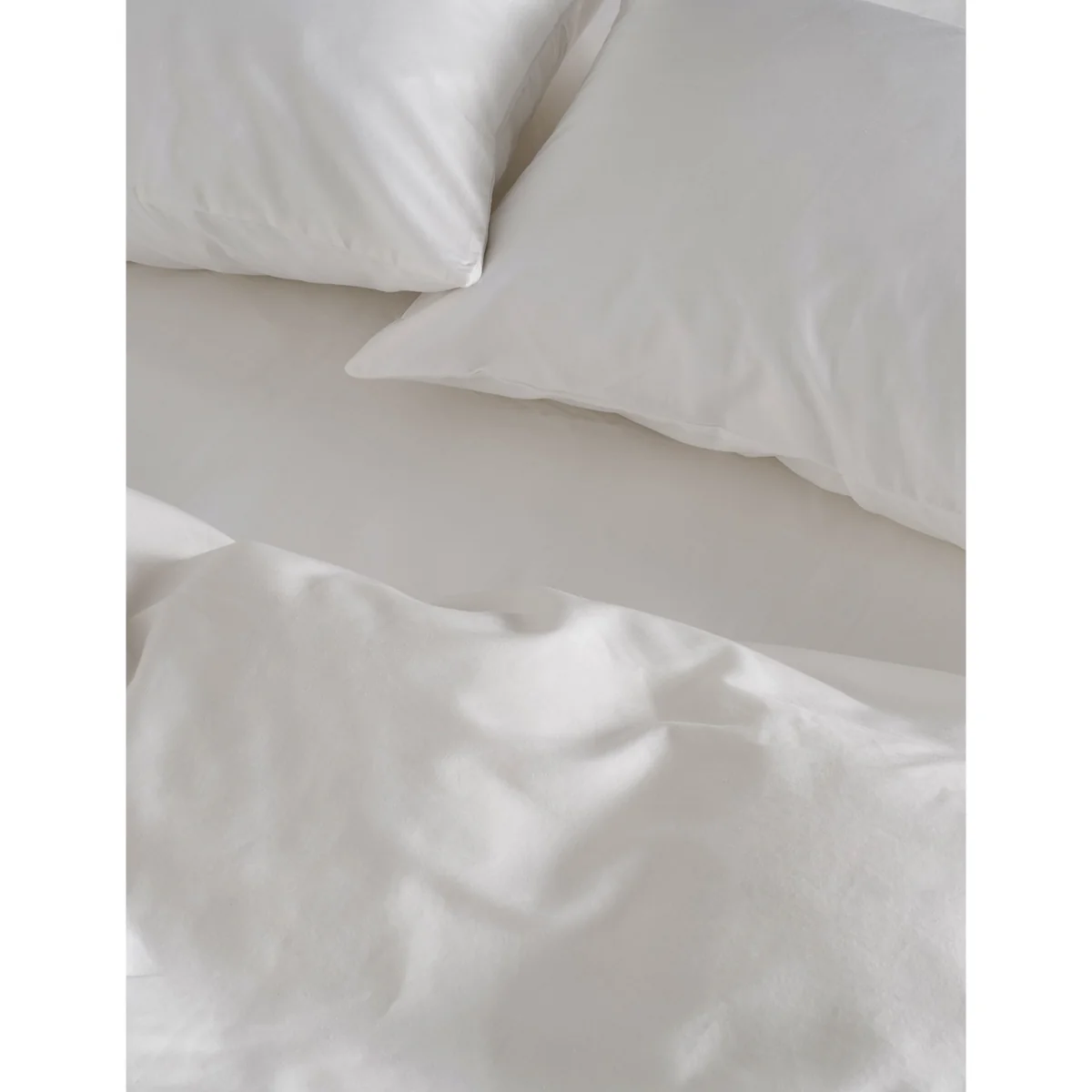 Bedfolk Pure Cotton 300 Thread Count Flat Sheet Light Brown – image 3