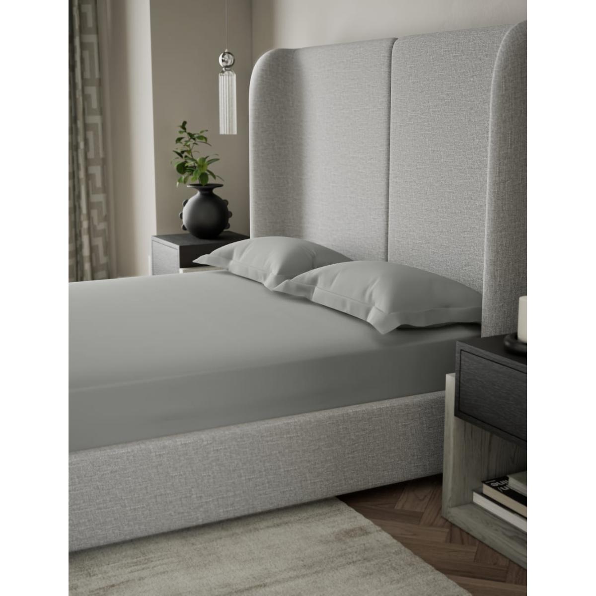 M&S X Kelly Hoppen 500 Thread Count Deep Fitted Sheet - DBL - Taupe, Cream,Taupe,Grey,White – image 2