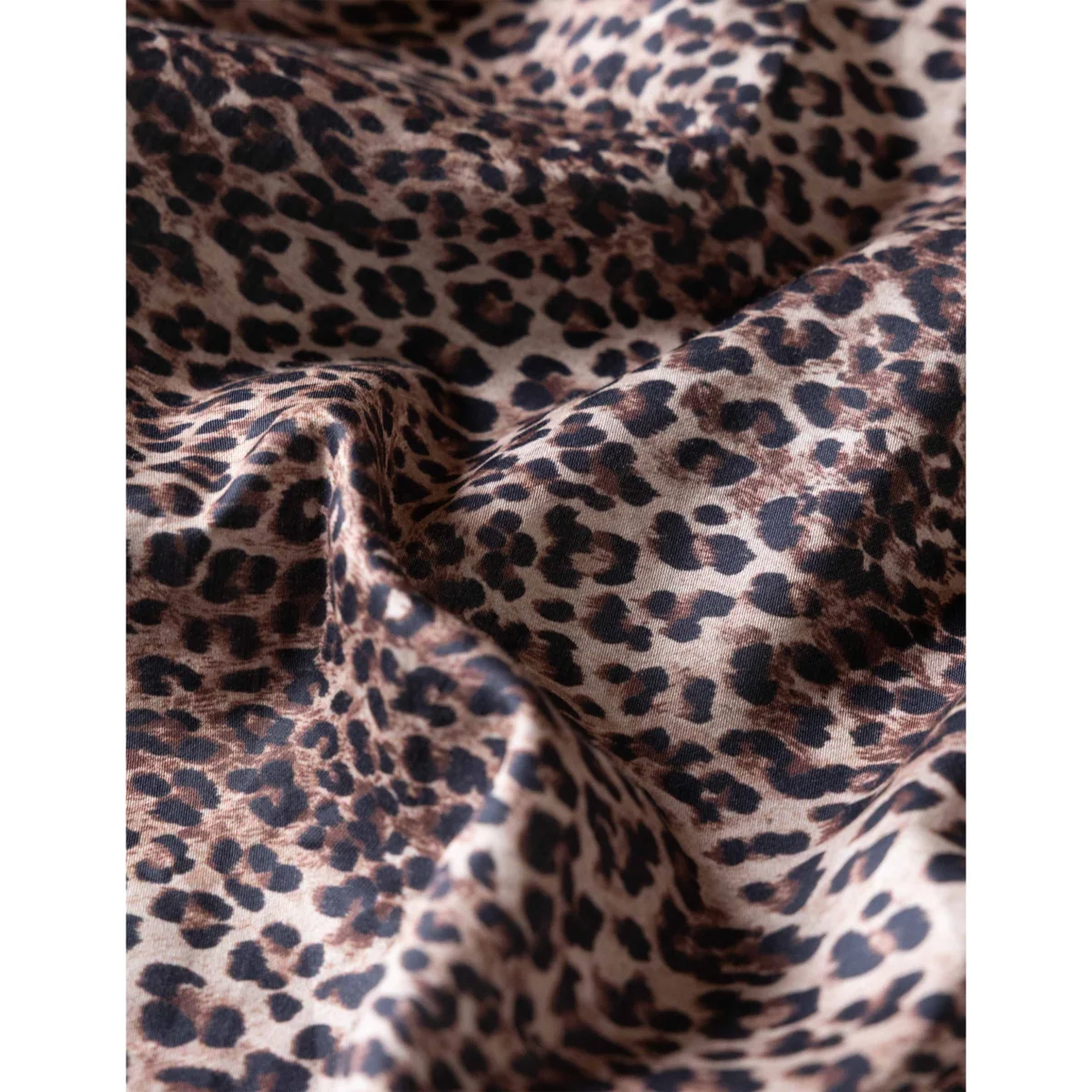 Rockett St George Pure Cotton Sateen Leopard Love Fitted Sheet Brown – image 8