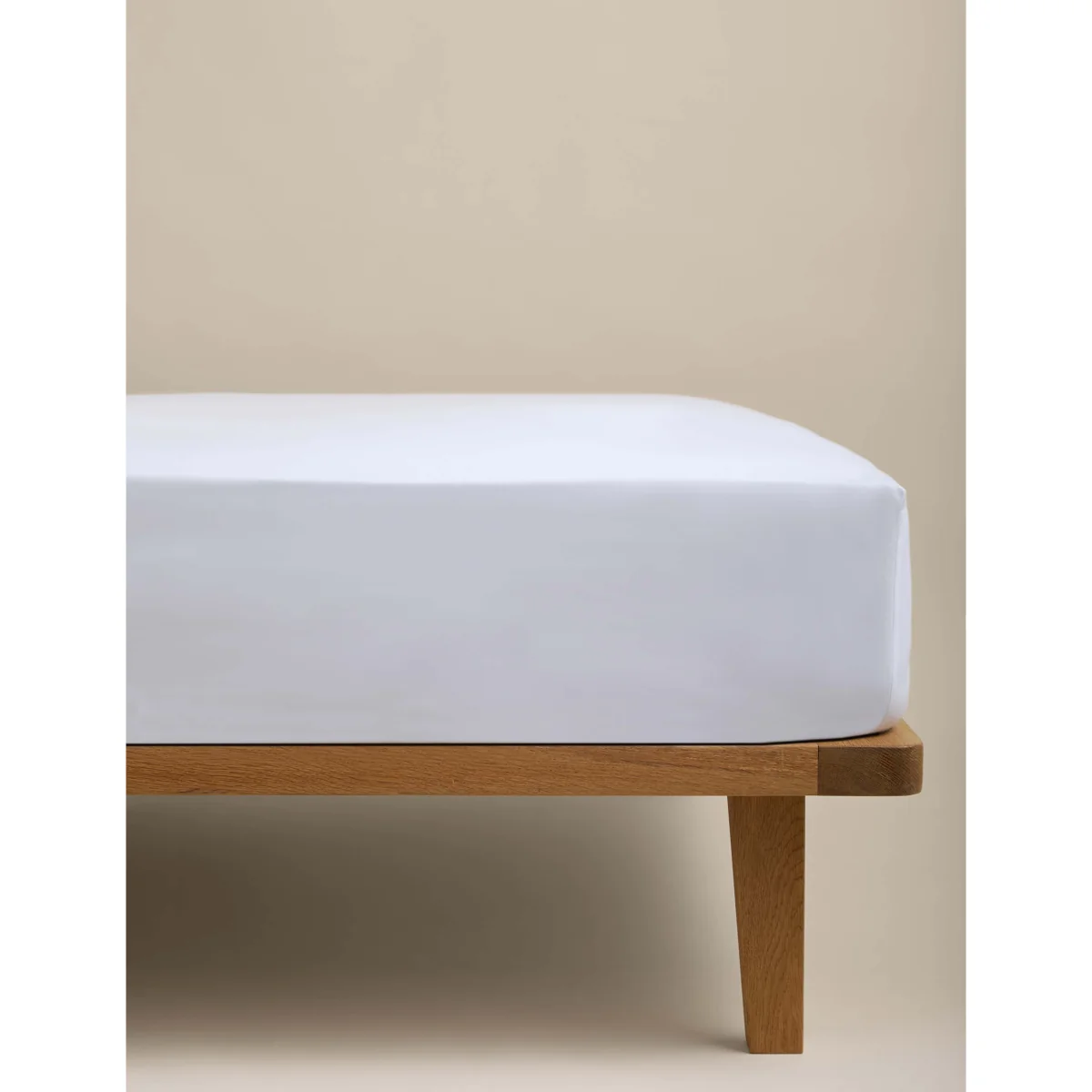 M&S Egyptian Cotton 230 Thread Count Crisp Fitted Sheet Blush Pink – image 2