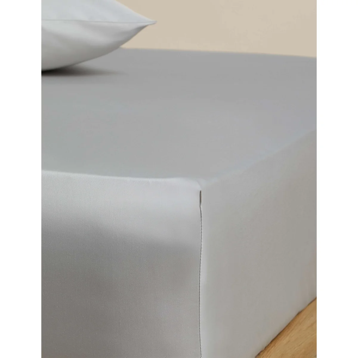 M&S Egyptian Cotton 230 Thread Count Silky Deep Fitted Sheet Slate Blue – image 2