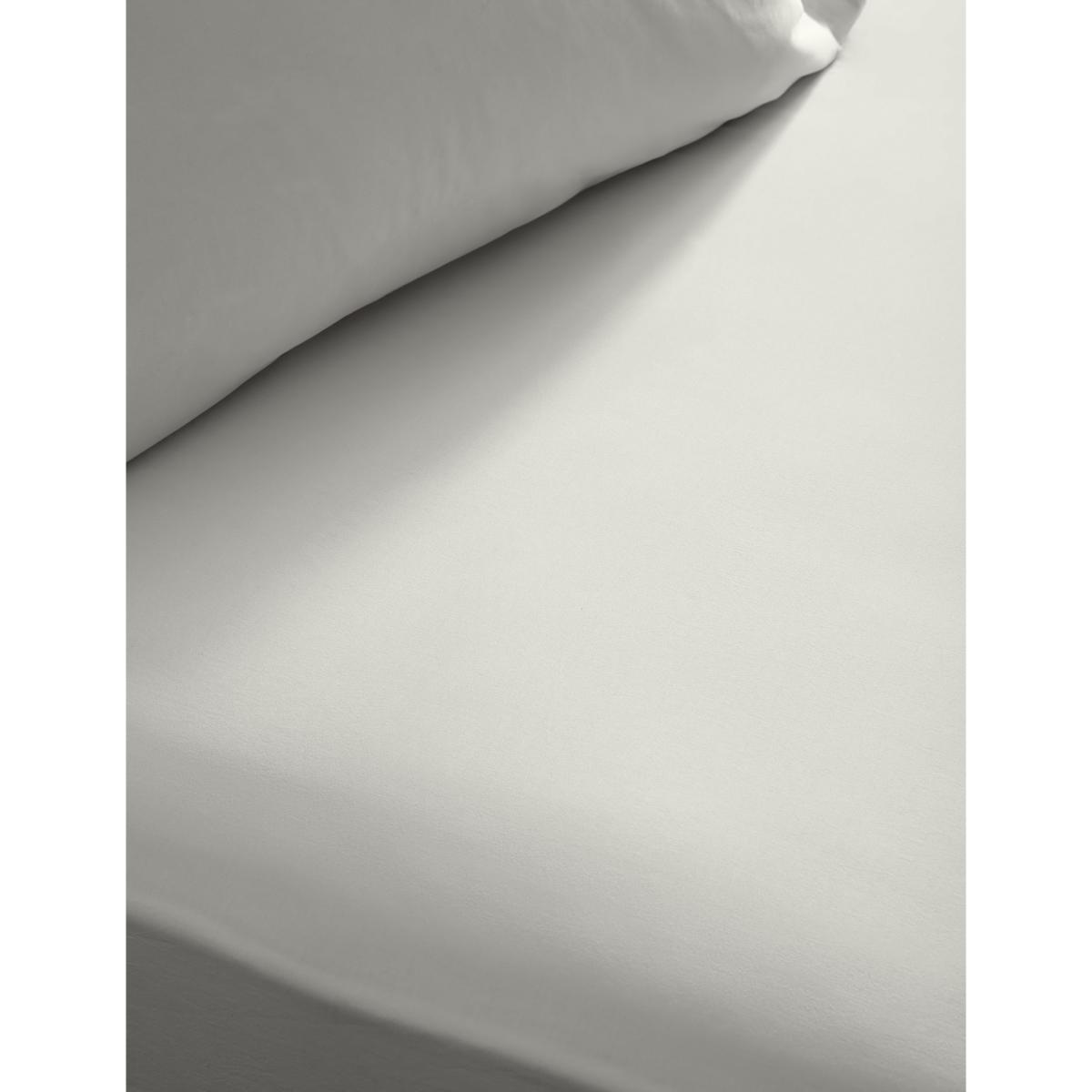 M&S X Fired Earth Washed Cotton Extra Deep Fitted Sheet Storm – image 2