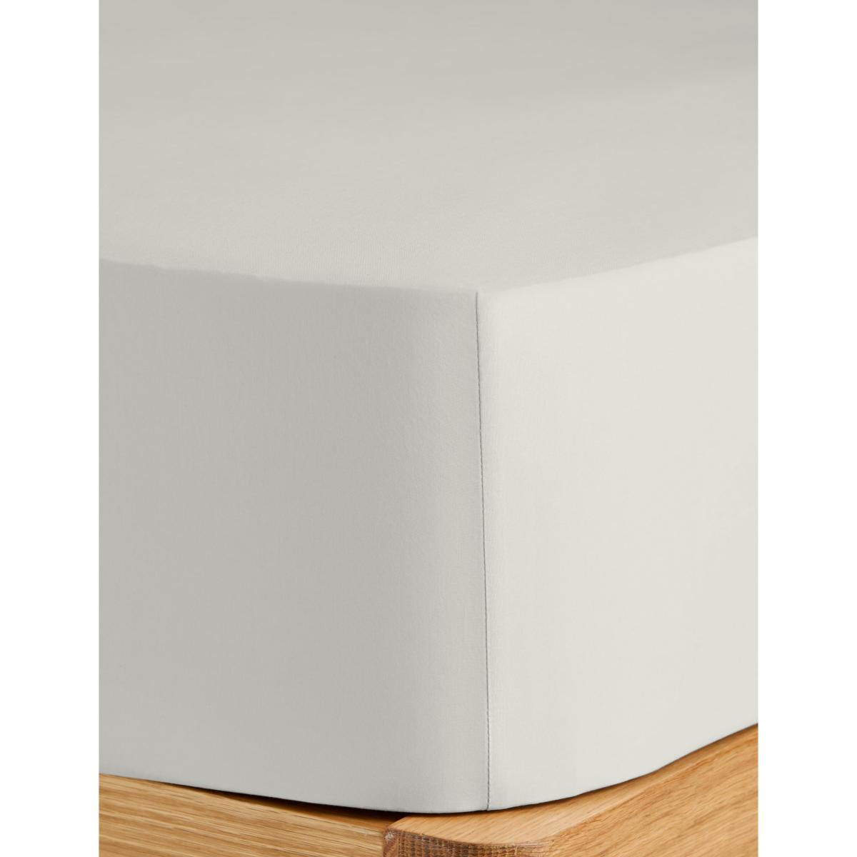 M&S X Fired Earth Washed Cotton Extra Deep Fitted Sheet Storm – image 3
