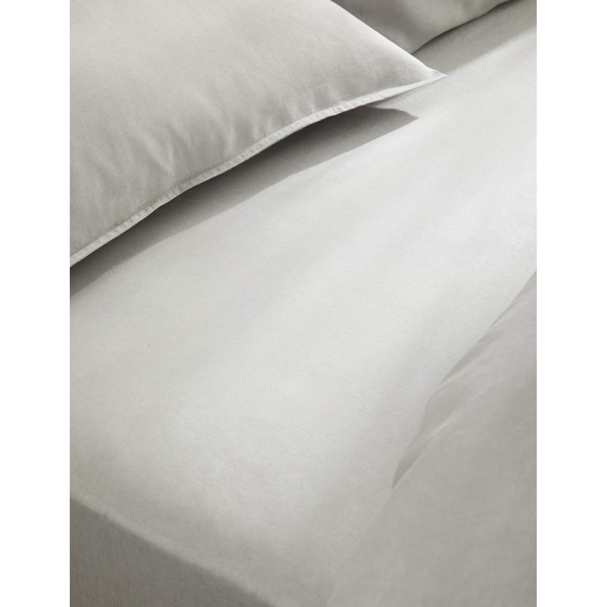 M&S Collection Pure Linen Extra Deep Fitted Sheet - 6FT - White, Chambray,Clay,Chestnut,Navy,Khaki,Silver Grey,White,Natural – image 2