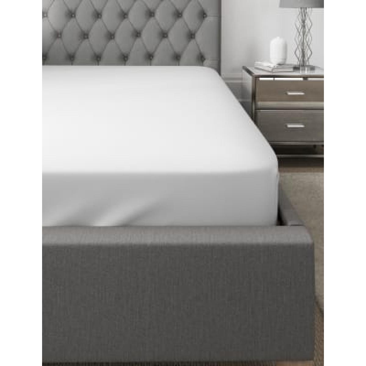 Autograph Supima® 750 Thread Count Deep Fitted Sheet - DBL - Light Grey, Light Grey – image 2
