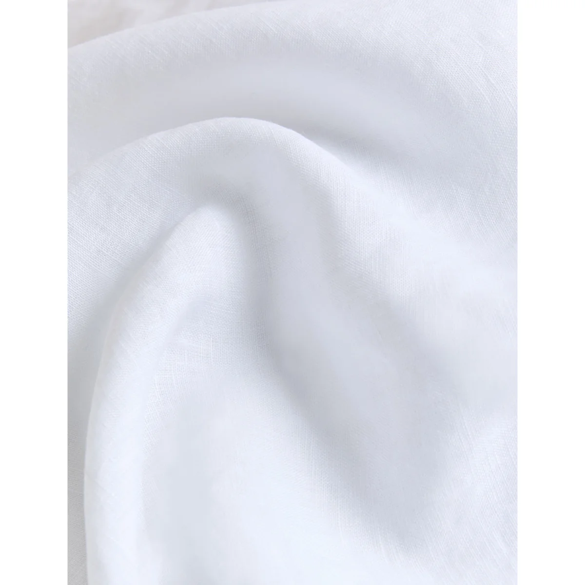 M&S Pure Linen Deep Fitted Sheet Seafoam – image 3