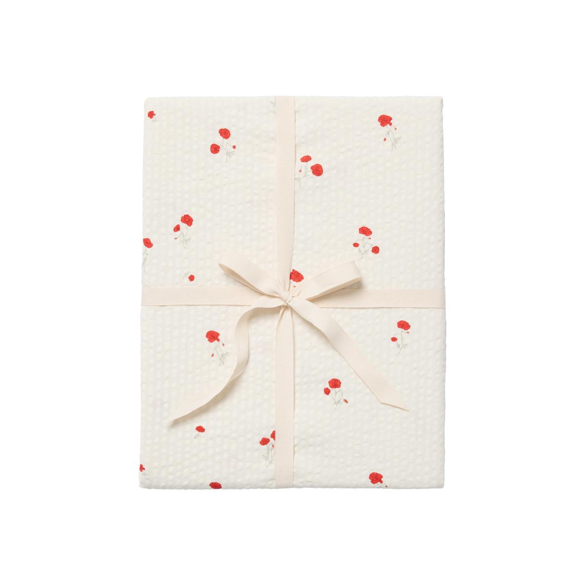 Garbo&Friends Poppy Seersucker fitted sheet 90x200x30 cm