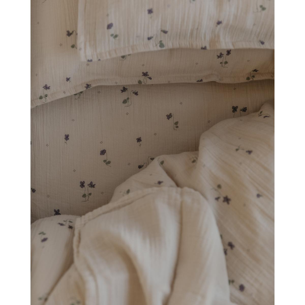 Garbo&Friends Viola Muslin fitted sheet 60x120x20 cm – image 2