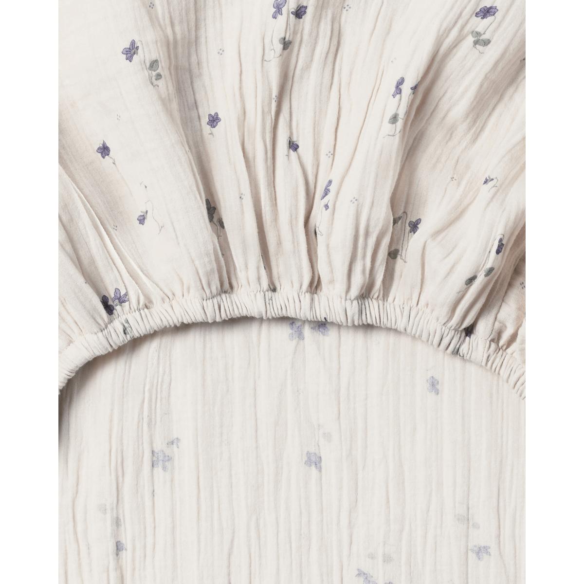 Garbo&Friends Viola Muslin fitted sheet 60x120x20 cm – image 3