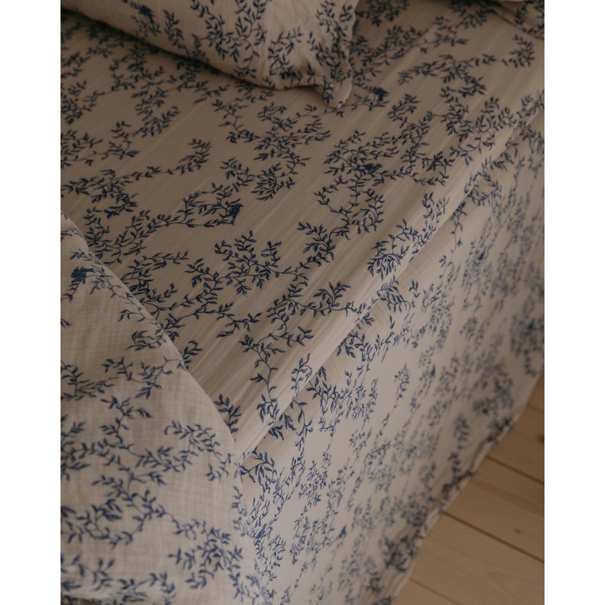 Garbo&Friends Jardim Muslin fitted sheet 160x200x30 cm – image 4
