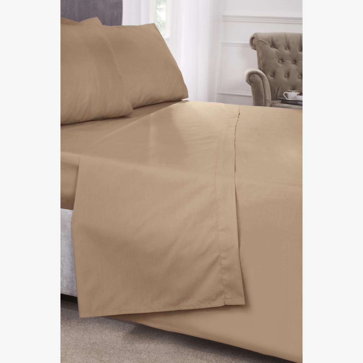 Peracle Fitted Sheet - Coffee / Single