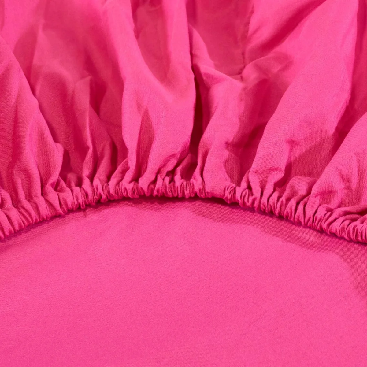 OHS Plain Dyed Microfibre Fitted Bed Sheet - Hot Pink / Single – image 7