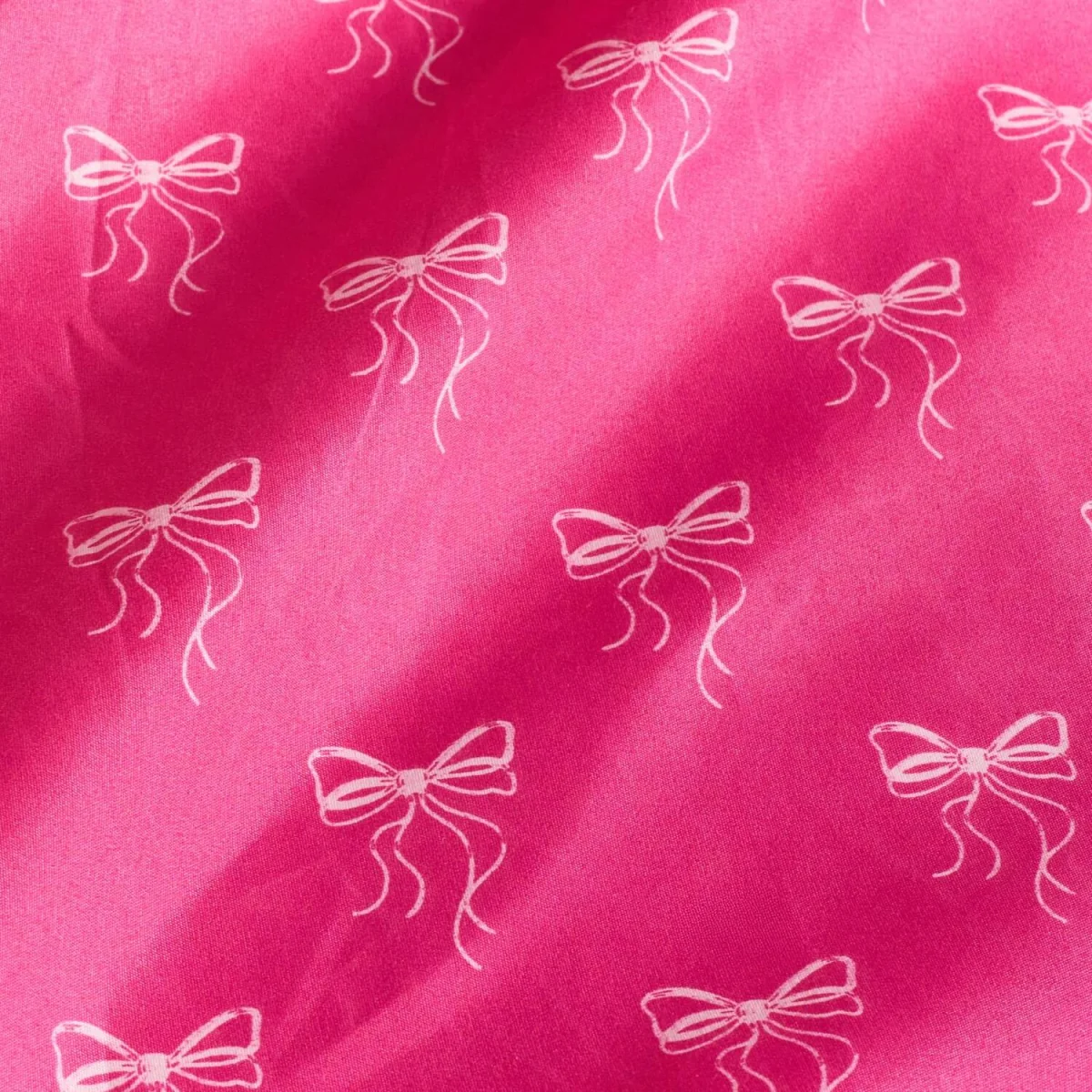 OHS Bow Print Fitted Sheet - Hot Pink / King – image 3
