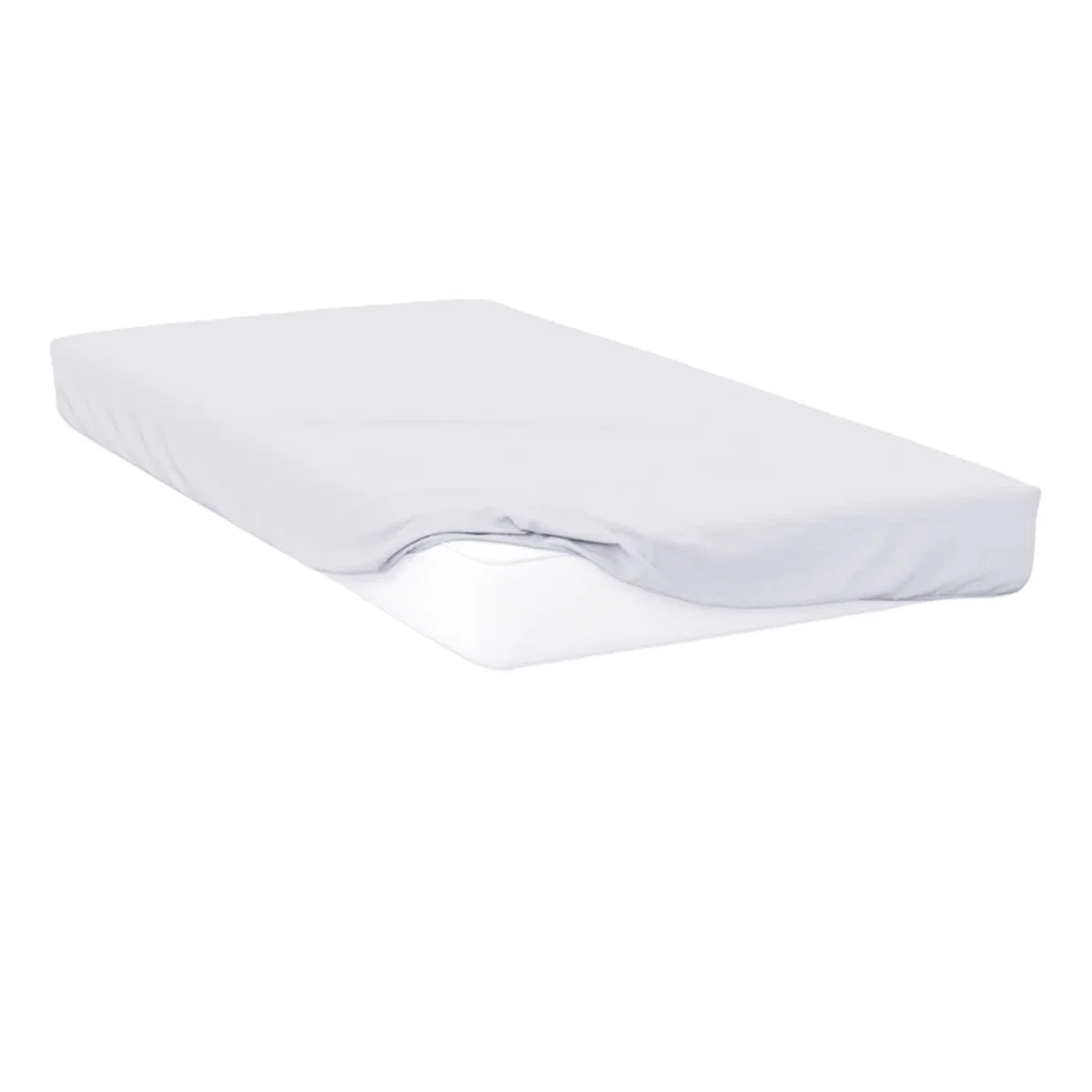 Belledorm Jersey Cotton Fitted Sheet - White / Human Size – image 2
