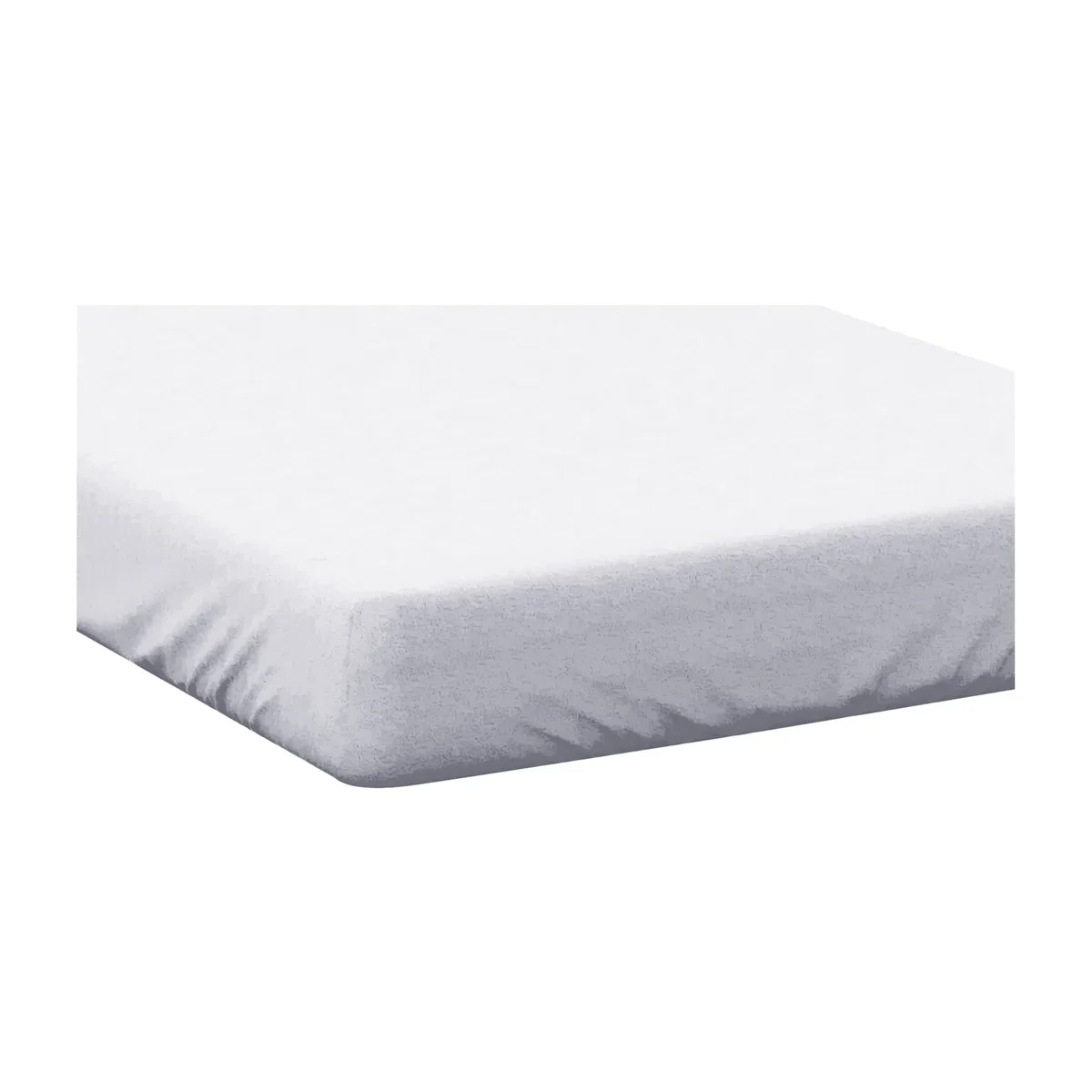 Belledorm Jersey Cotton Fitted Sheet - White / Human Size – image 1