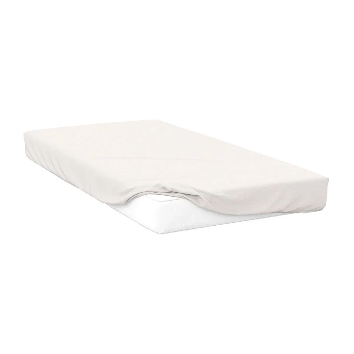 Belledorm 200 Thread Count Cotton Percale Ultra Deep Fitted Sheet - White / Double – image 2