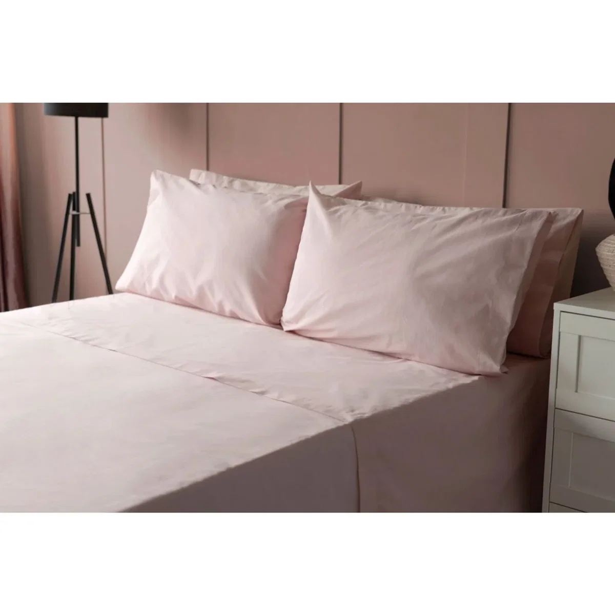 Belledorm 200 Thread Count Cotton Percale Ultra Deep Fitted Sheet - White / Double – image 3