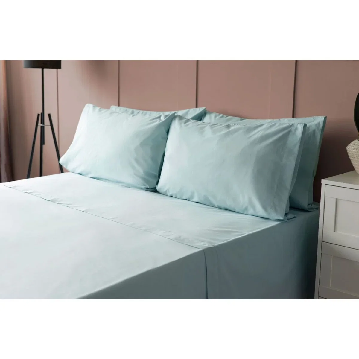 Belledorm 200 Thread Count Cotton Percale Ultra Deep Fitted Sheet - White / Double – image 4
