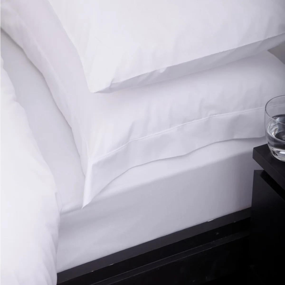 Sestina Cotton Luxury Percale White Fitted Sheet - White – image 2