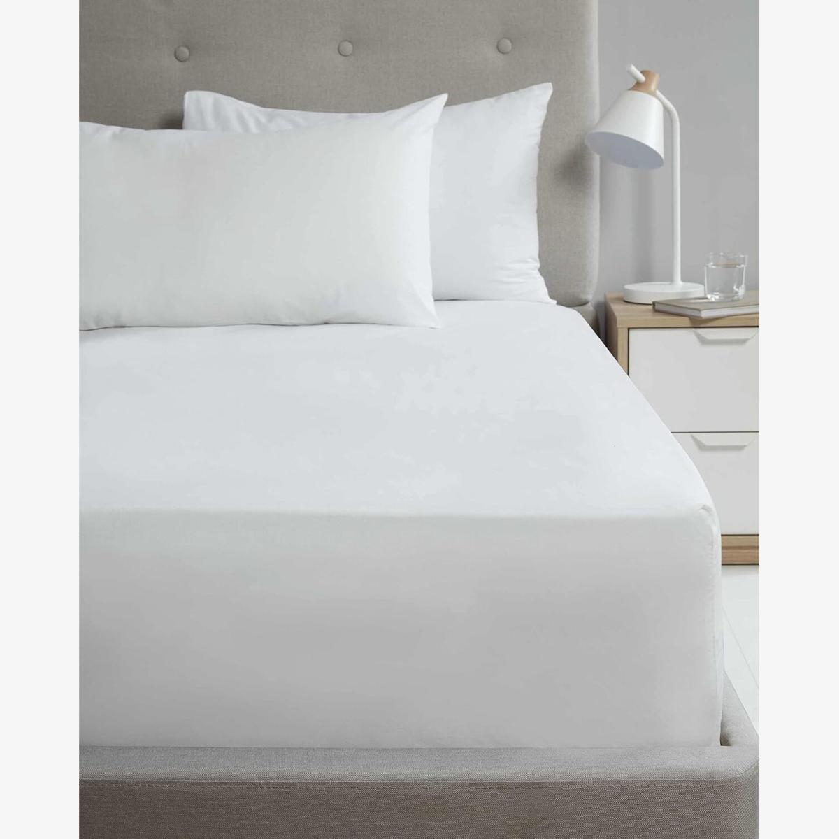 180 Thread Count Percale Flat Sheet - White / Superking