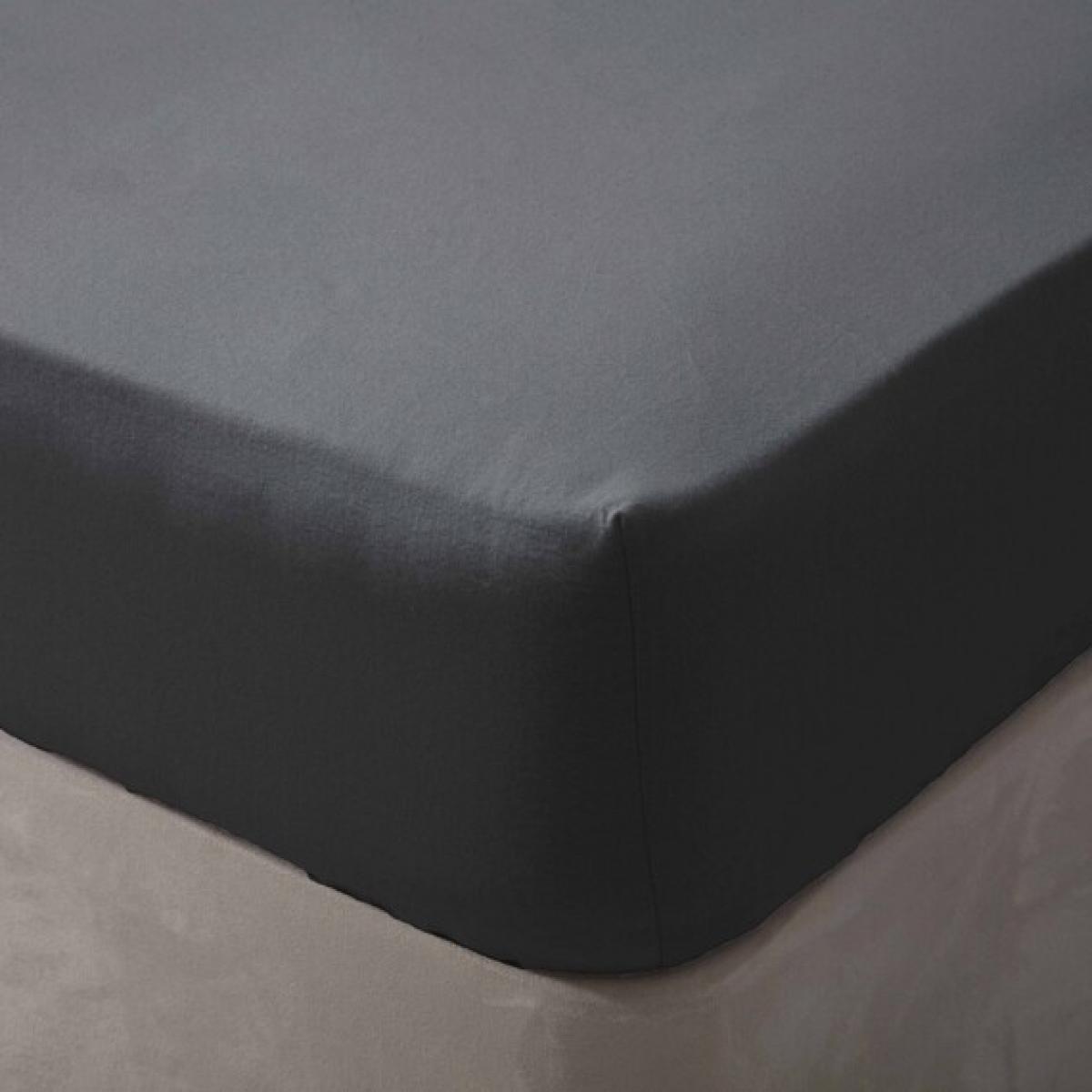 Brushed Cotton Fitted Sheet - BM303 - Charcoal / Superking