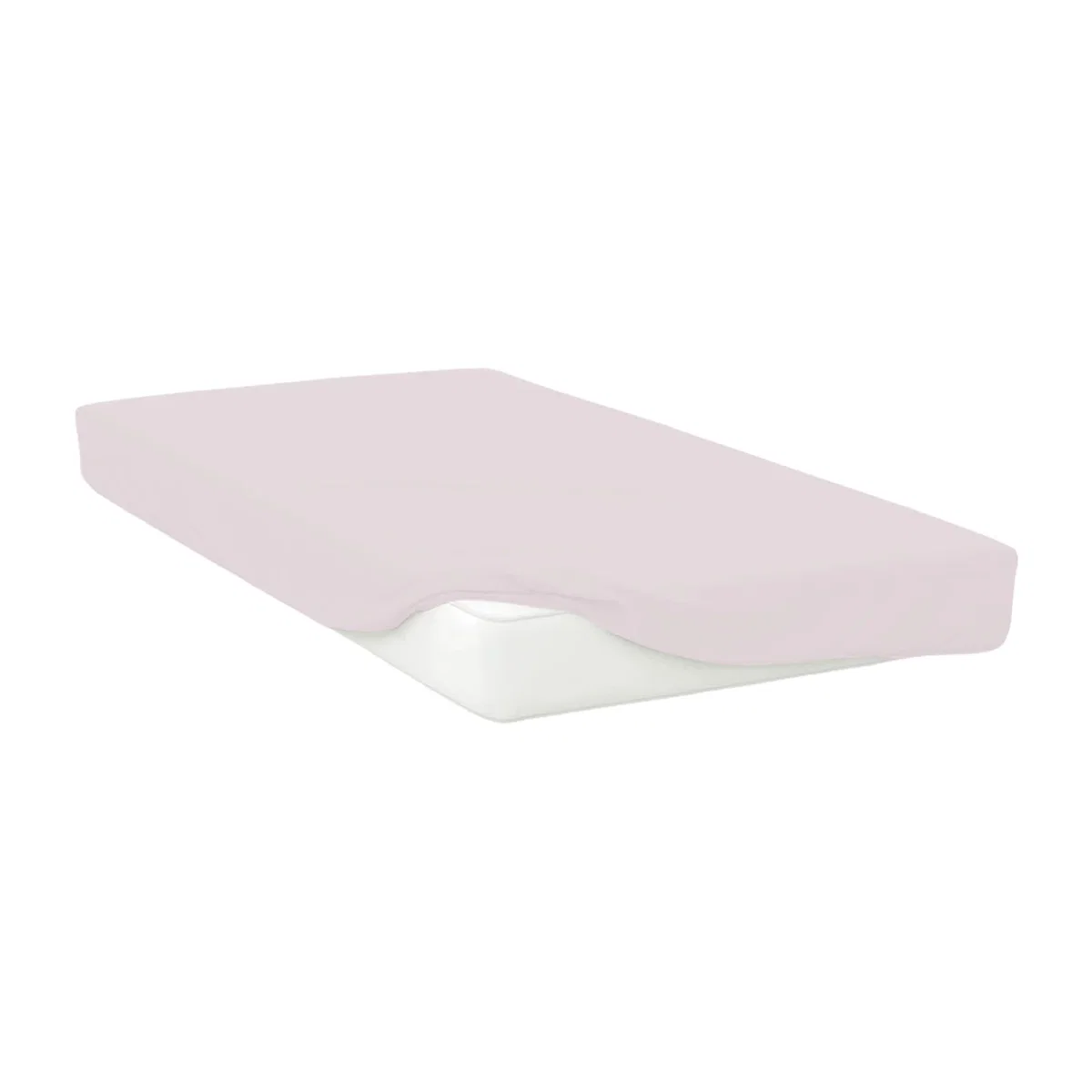 Belledorm Easycare Percale Fitted Sheet - Powder Pink / Polyester / Human Size – image 1