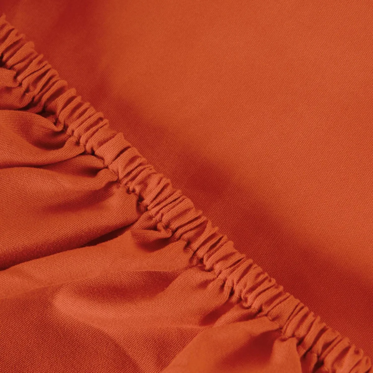 OHS Plain Dyed Microfibre Fitted Bed Sheet - Rust / Double – image 2