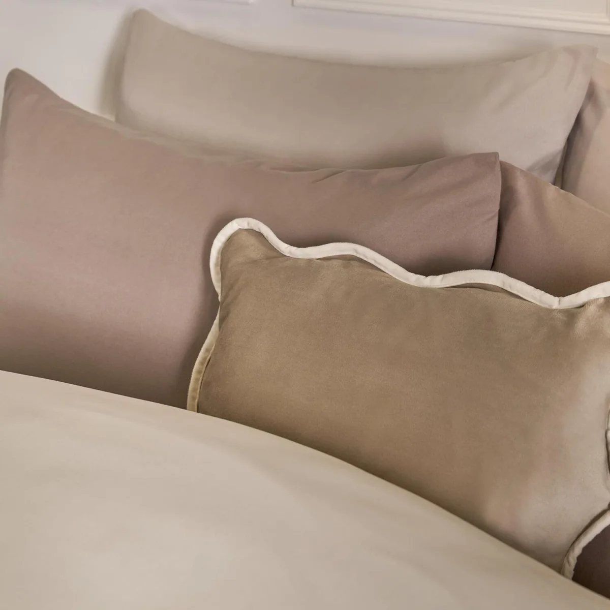 OHS Plain Dyed Fitted Sheet - Mink/Ivory / 200 or less / 0.82kg – image 4