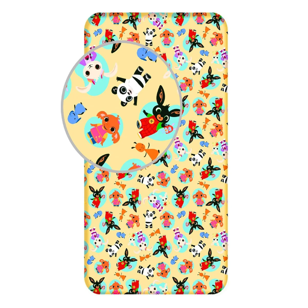 Bing Bunny Cotton Fitted Sheet - Pale Yellow – image 2