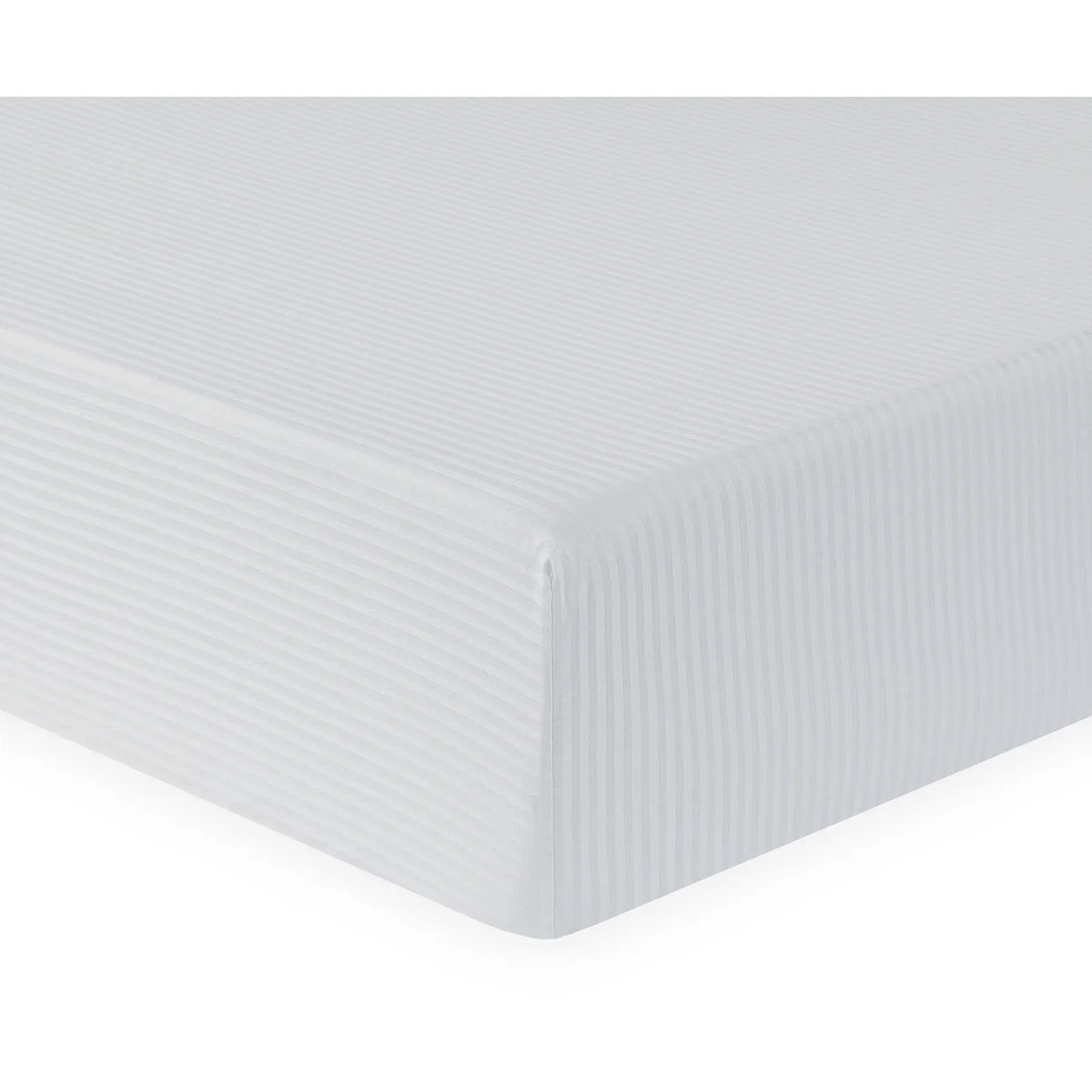 Bamboo Cotton Fitted Sheet - Silver / Double