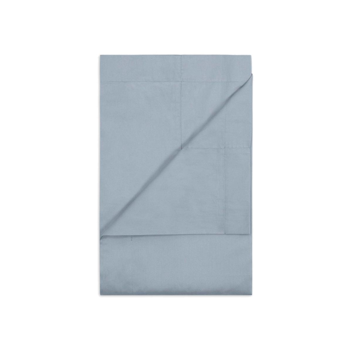 Pure Organic Cotton Fairtrade Flat Sheet - Percale Finish - Nordic Sky