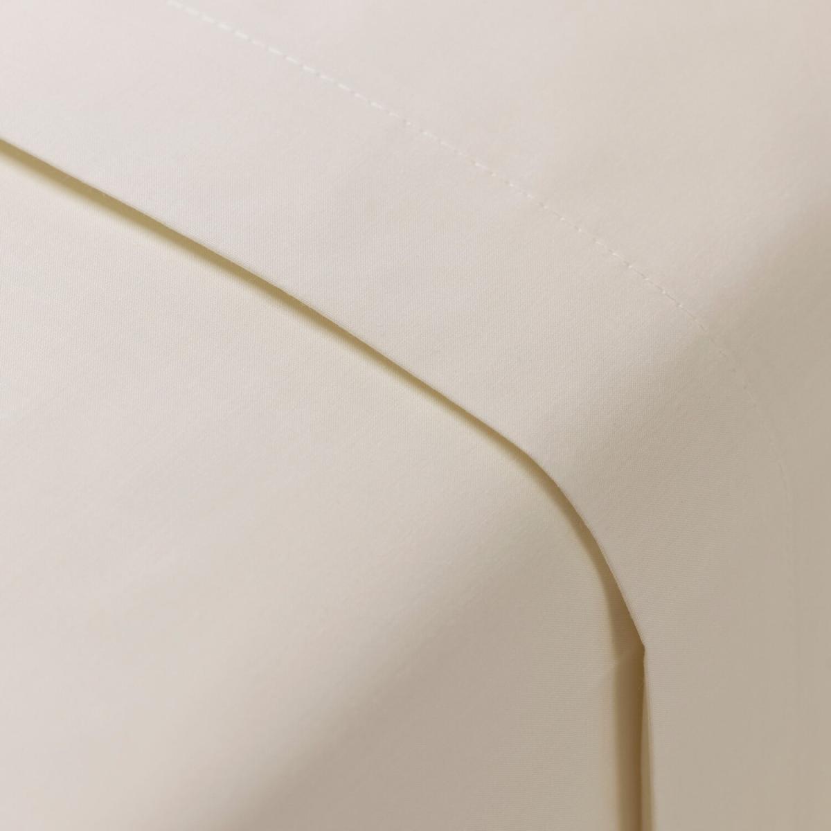 Poetry Plain Dye Single Size Polycotton Flat Sheet in Neutral - Neutral