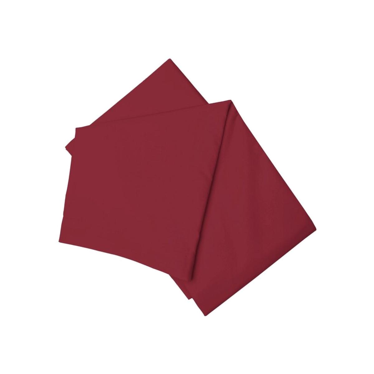 Brushed Cotton Flat Sheet - BM302 - Red / Double