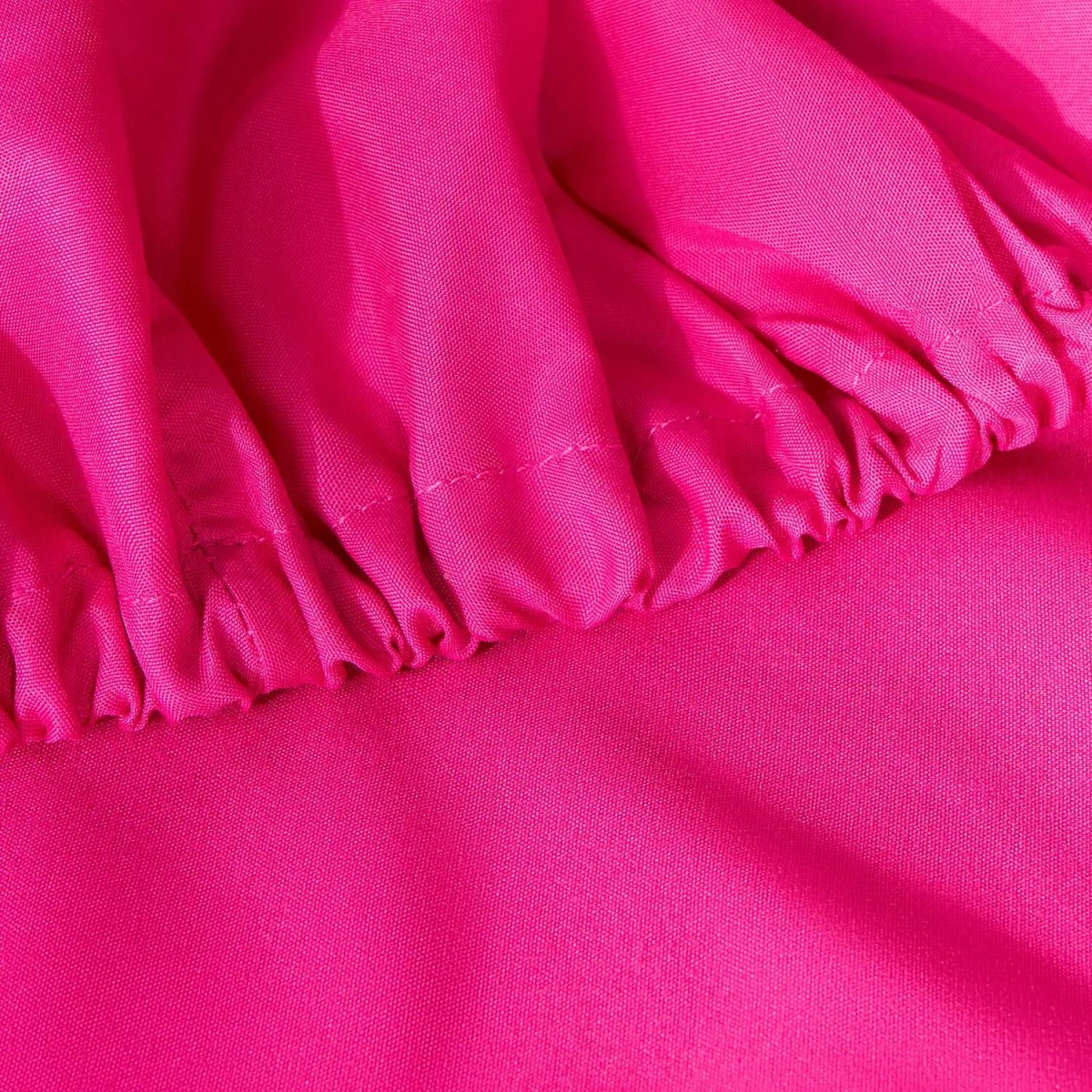 OHS Plain Dyed Deep Fitted Sheet - Hot Pink / Single – image 2