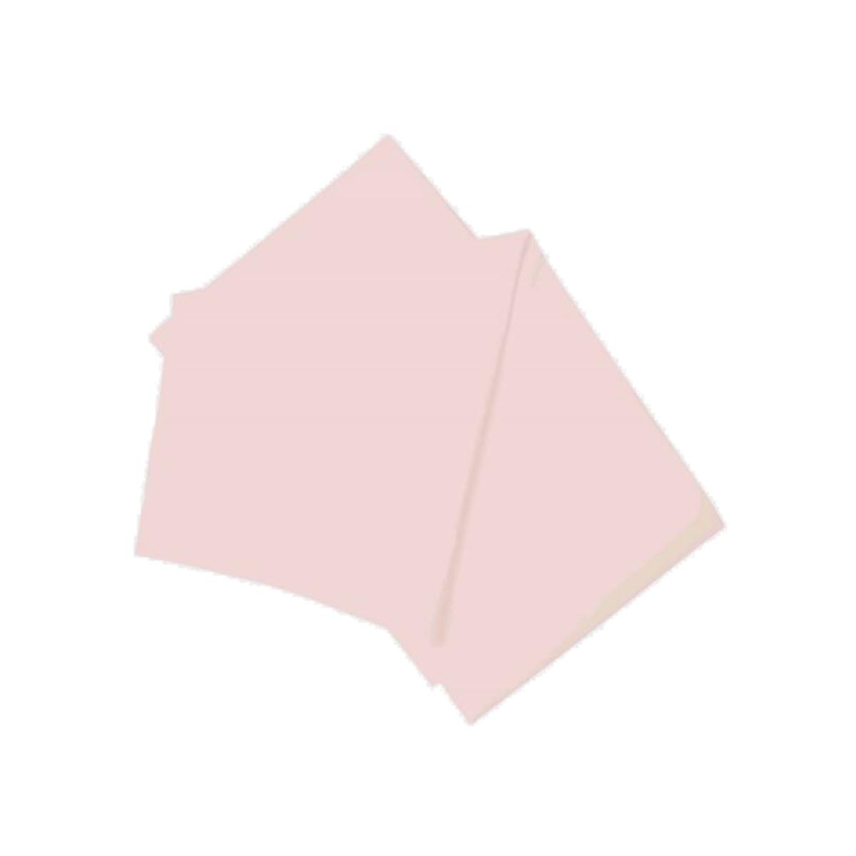 Brushed Cotton Flat Sheet - BM302 - Powder Pink / King