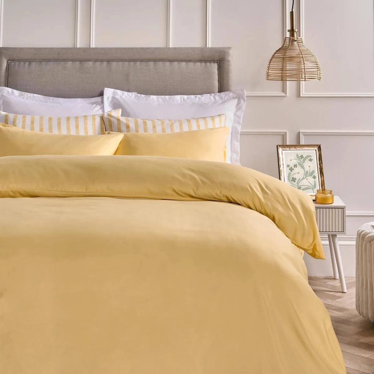 OHS Plain Dyed Fitted Sheet - Lemon / 200 or less / 0.82kg – image 5