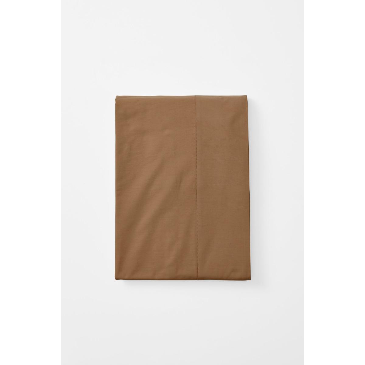 Brown Queen Flat Sheet In Carob Us Queen Sutram – image 4