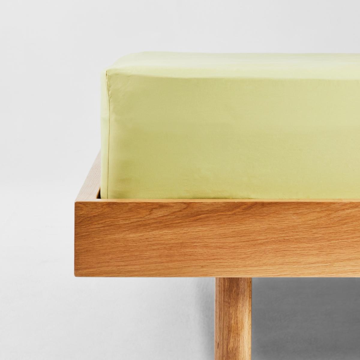 Yellow / Orange Queen Fitted Sheet In Sulphur | Us Twin | Sutram – image 2