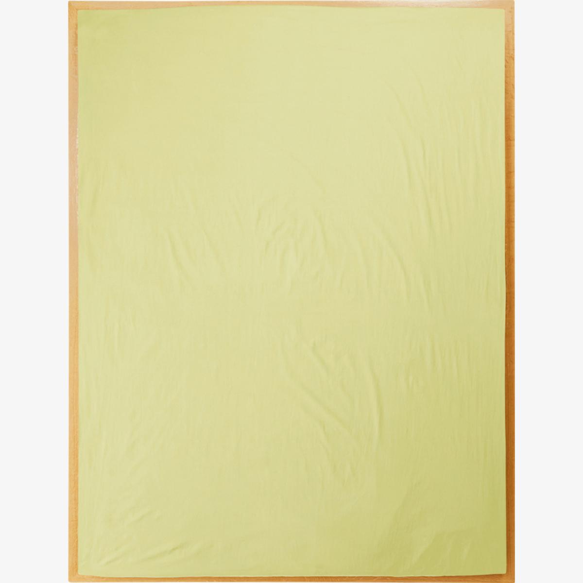 Yellow / Orange Queen Fitted Sheet In Sulphur | Us Twin | Sutram – image 1