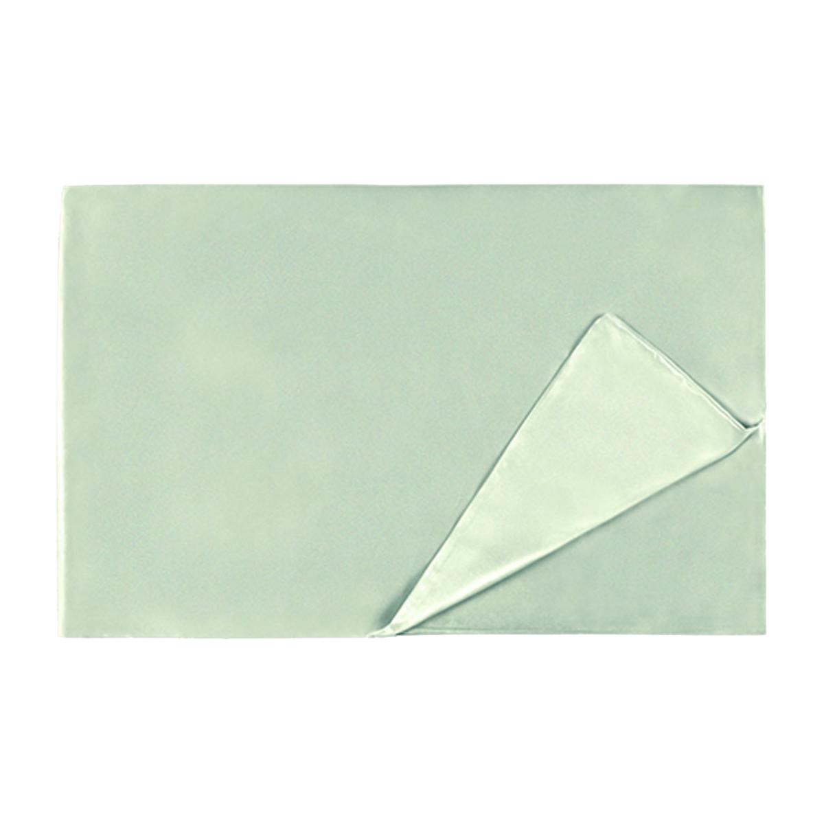 Green The Twenty Two Silk Flat Sheet - Sage | Us King | Manito